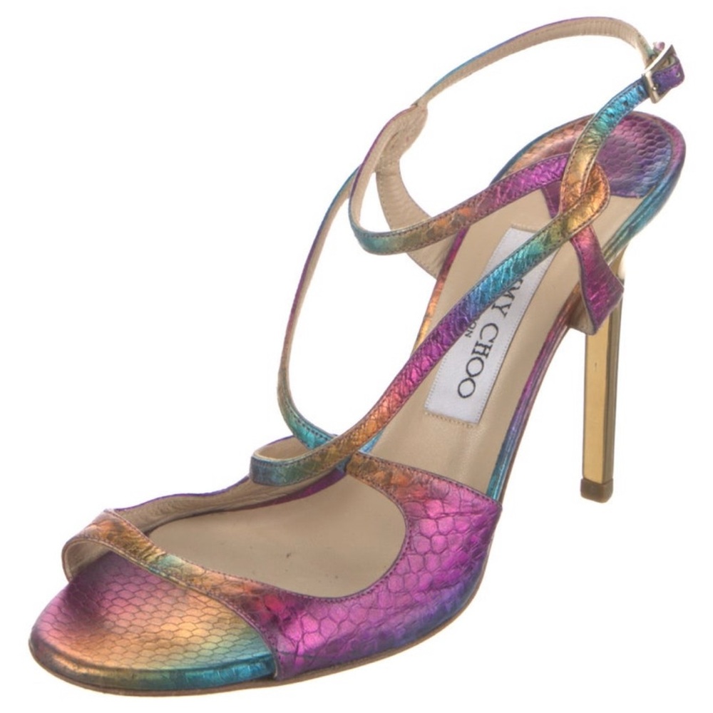 Jimmy Choo Multicolor Strappy Heels